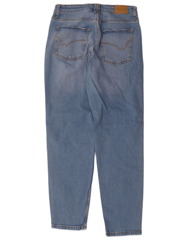 White Stuff Jeans feminino de fim de semana cônico Reino Unido 10 pequeno W30 L29 algodão azul