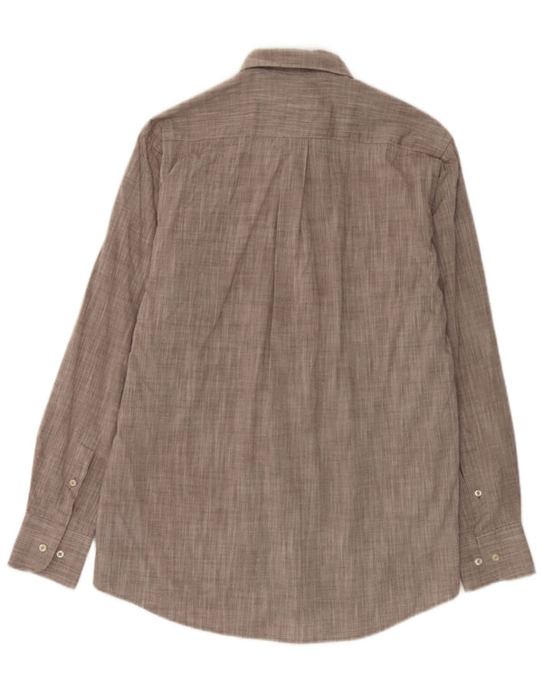 Camisa masculina Lotto tamanho 41/42 grande algodão manchado cinza