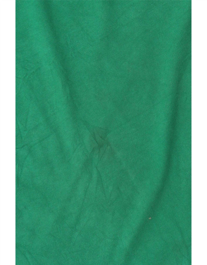 Nike Mens Camiseta Top Médio Algodão Verde