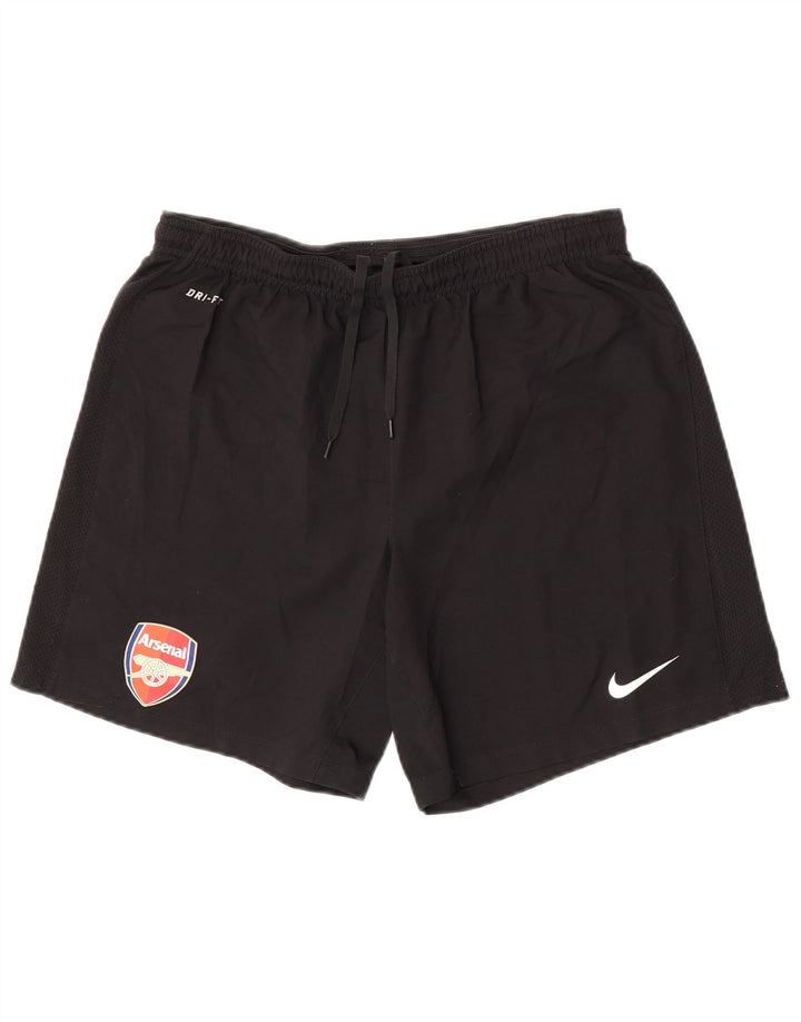 Nike Mens Arsenal Sport Shorts Médio Preto Poliéster