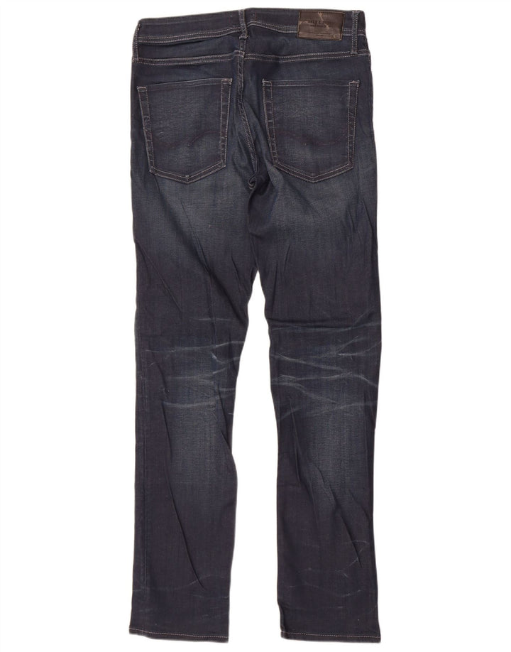 Jack & Jones Masculino Tim Slim Jeans W33 L34 Azul Algodão