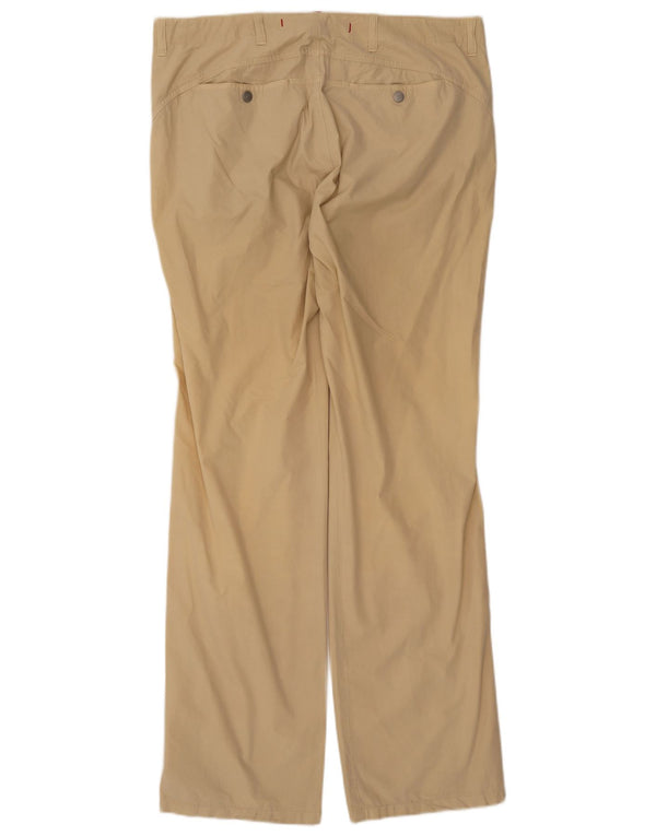 Trussardi Mens Straight Chino Calças IT 52 XL W38 L35 Algodão Bege