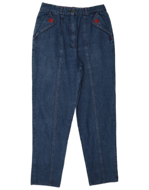 Fendi Calça jeans feminina cônica de cintura alta IT 46 Grande W28 L30 Azul