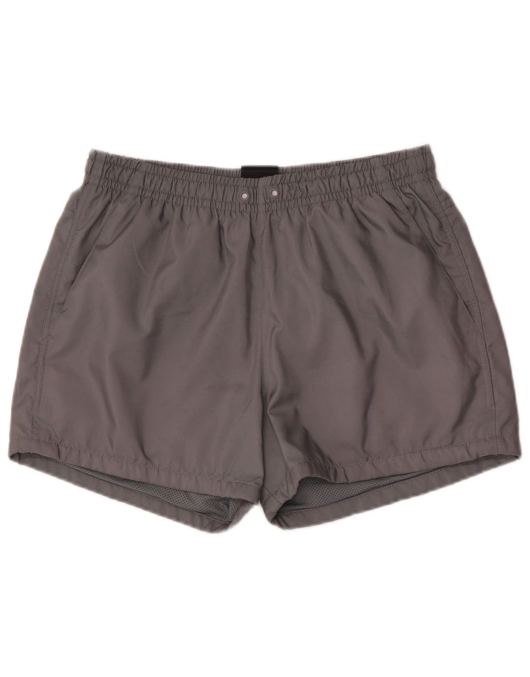 Shorts de natação masculinos Nike poliéster cinza médio
