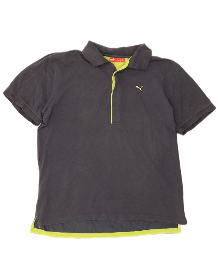 Camisa polo masculina Puma grande cinza