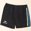 Shorts esportivos femininos Arena UK 20 2XL azul marinho poliéster