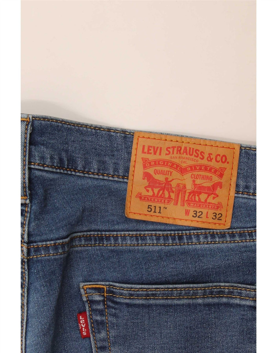 Calça Jeans Levis 511 Slim Masculina W32 L29 Azul Algodão