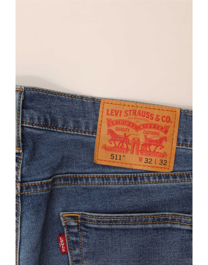 Calça Jeans Levis 511 Slim Masculina W32 L29 Azul Algodão