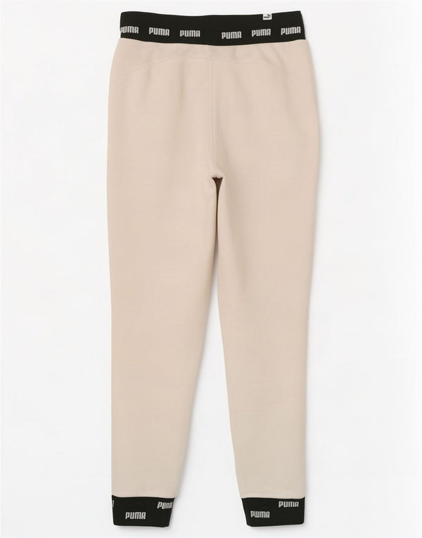 Calça de treino masculina Puma Graphic Joggers XS branco algodão colorblock