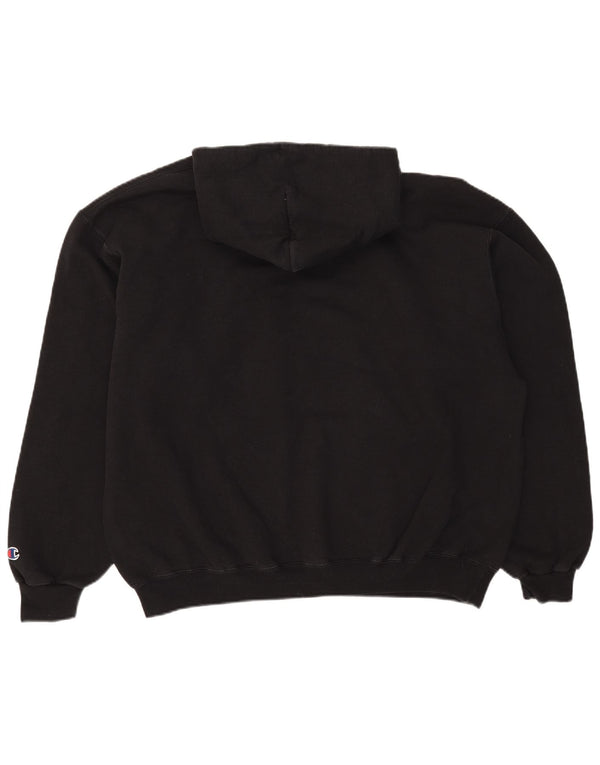 Champion masculino moletom com capuz XL algodão preto