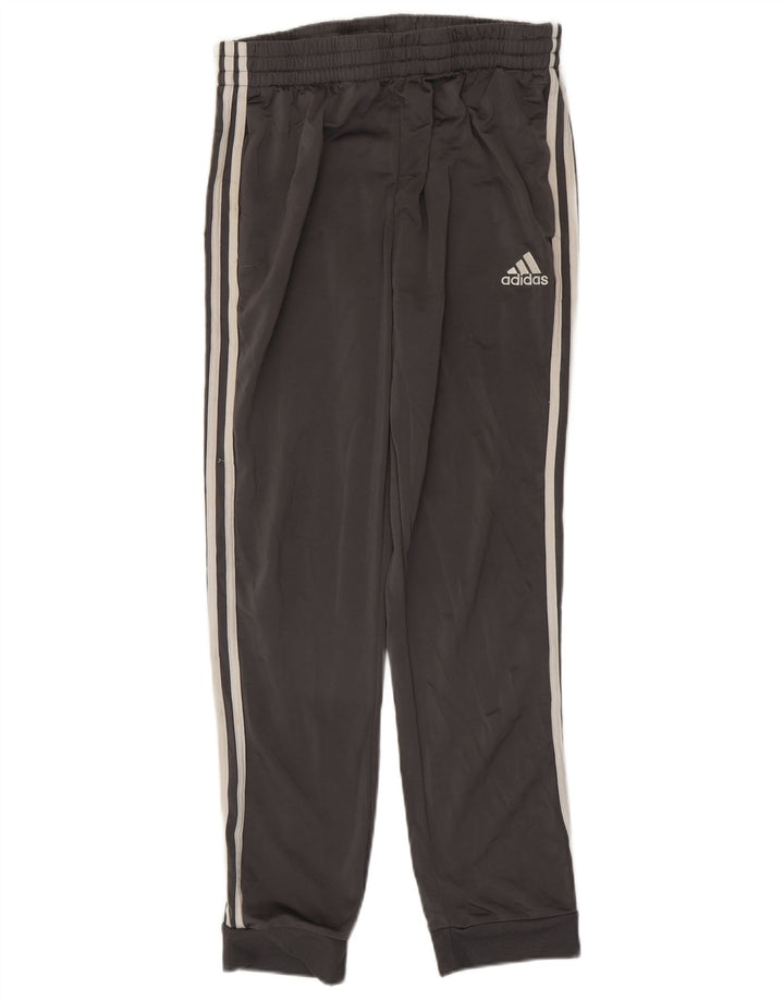 Adidas Mens Calças de treino Joggers UK 44/46 Grande Cinza Poliéster