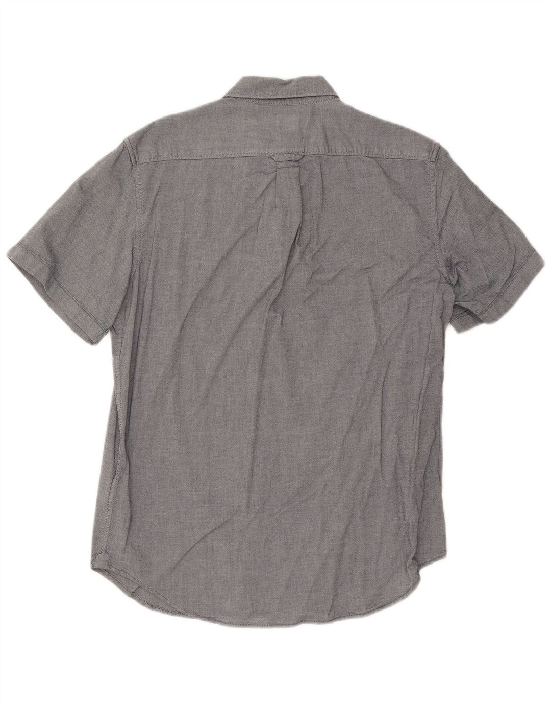Camisa masculina Timberland manga curta regular fit cinza médio algodão