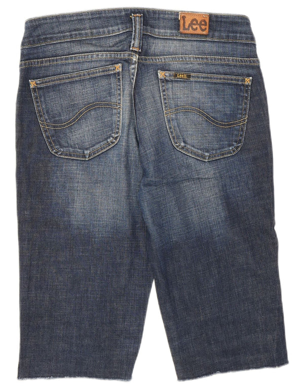 Lee Womens Leola Bermuda jeans W30 algodão azul médio