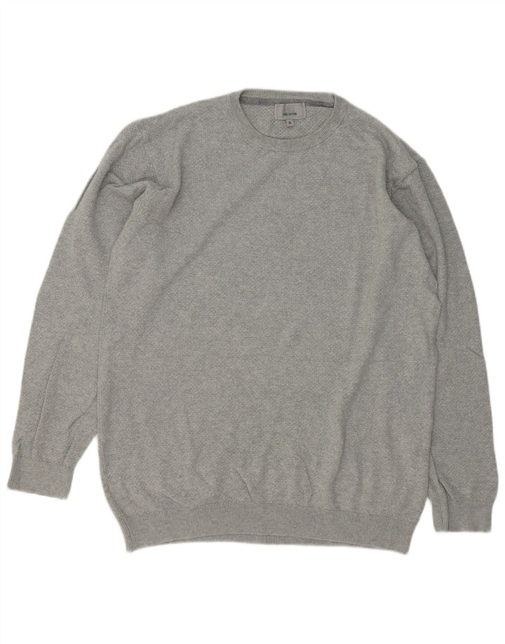 Suéter masculino Marks & Spencer com gola redonda XL algodão cinza
