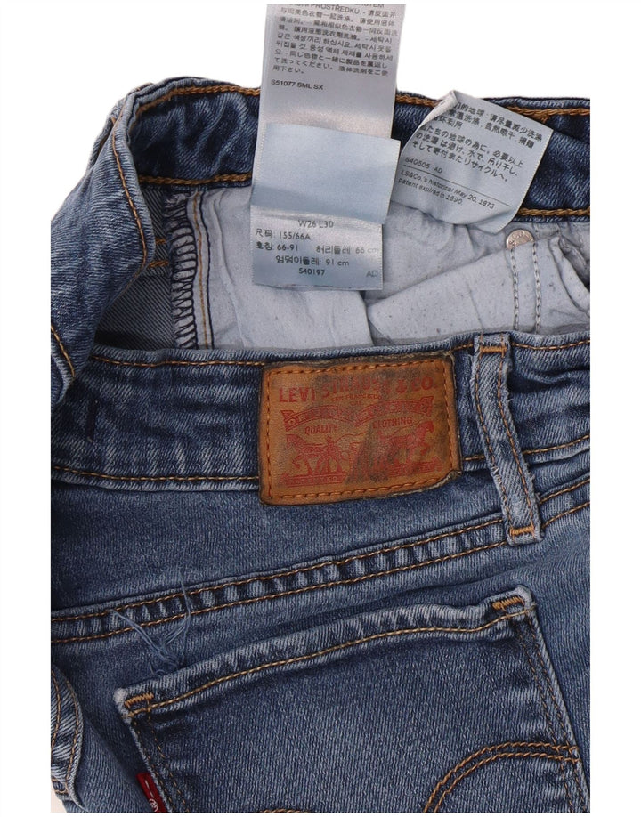 Calça jeans feminina LEVI'S 711 skinny W26 L30 azul Lyocell