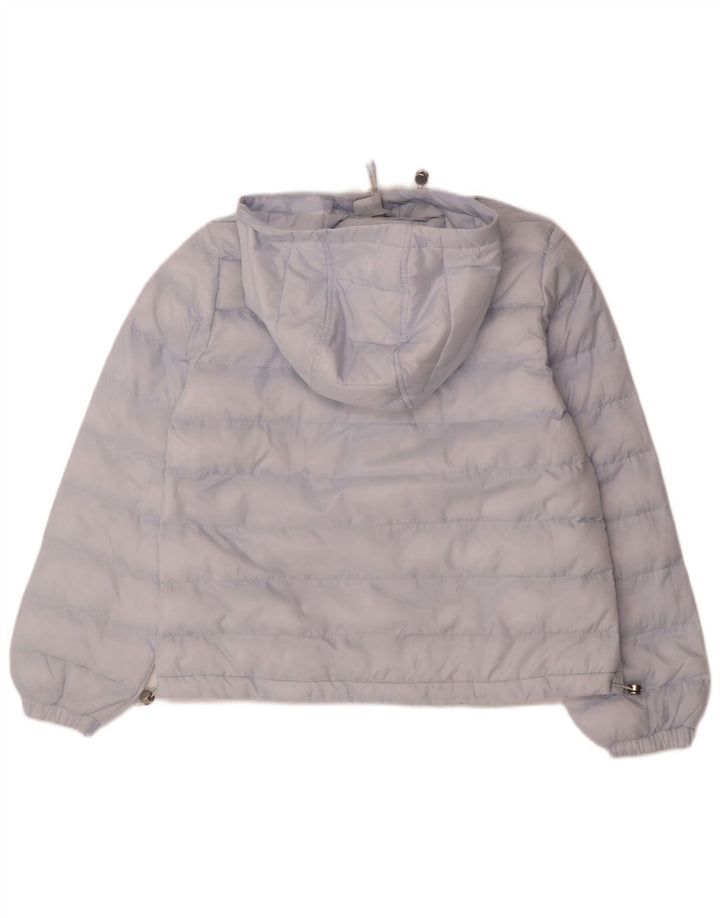 LEVI'S Womens Oversized Hooded Padded Jacket UK 10 Small Blue Polyester