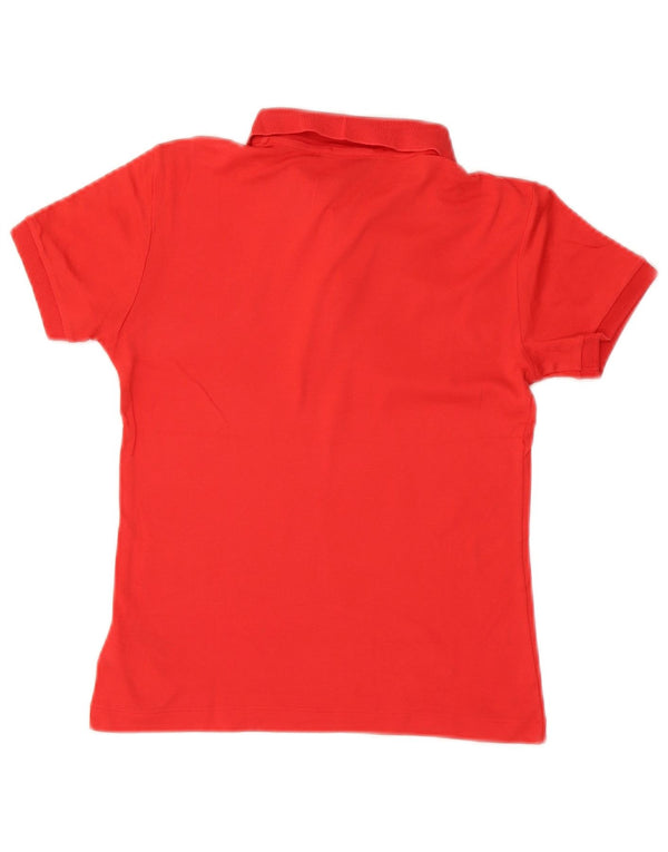 Polo feminino Ralph Lauren Reino Unido 10 pequeno algodão vermelho