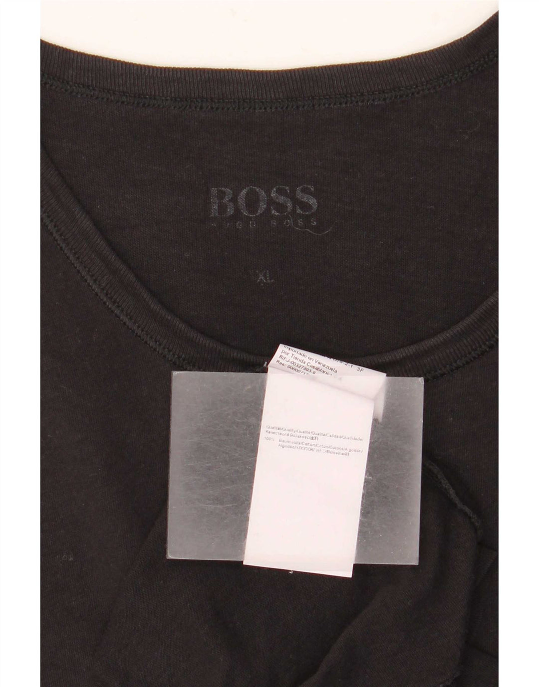 Camiseta masculina Hugo Boss Top XL preto elastano