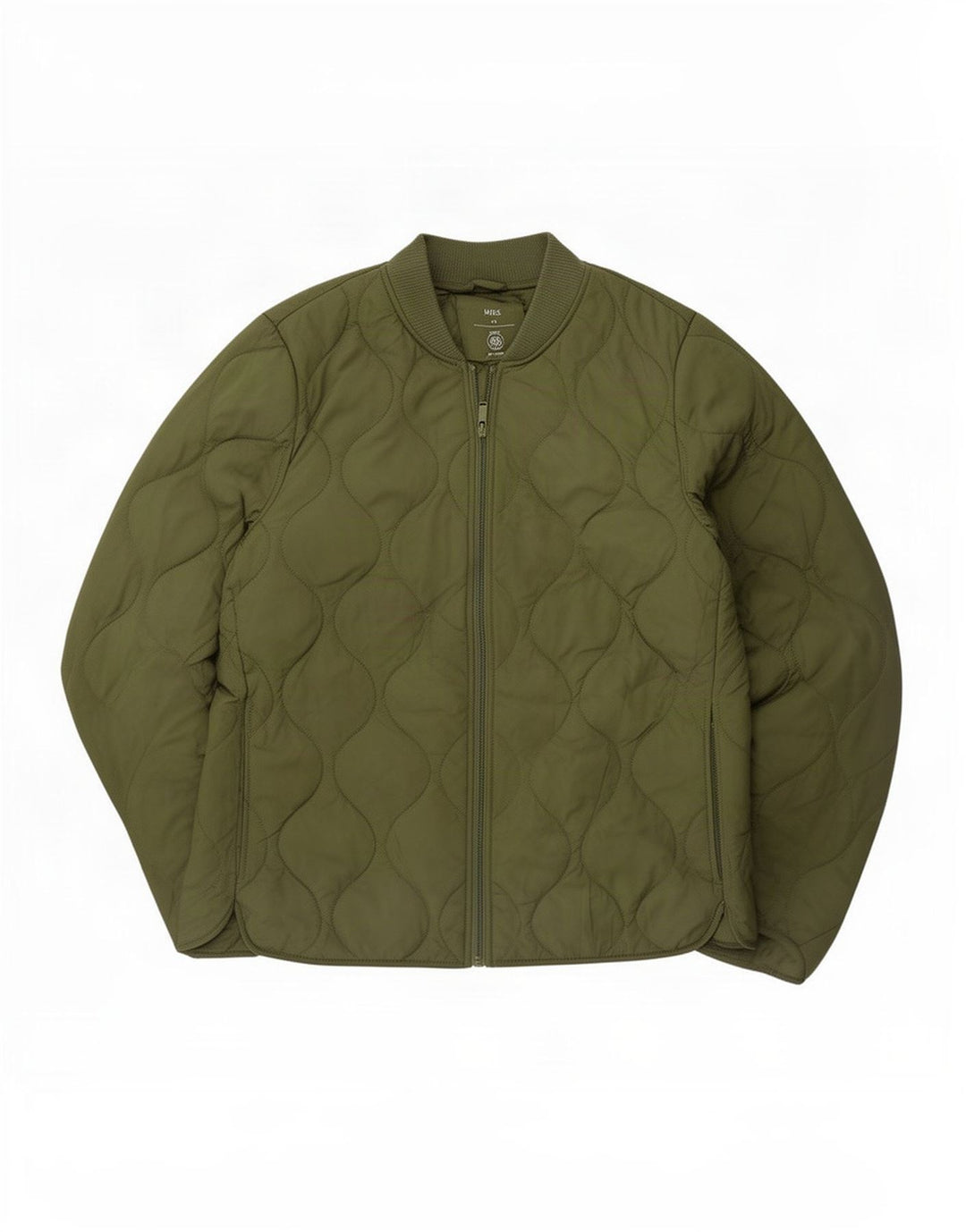 Jaqueta acolchoada feminina Marks & Spencer UK 10 poliéster verde pequeno