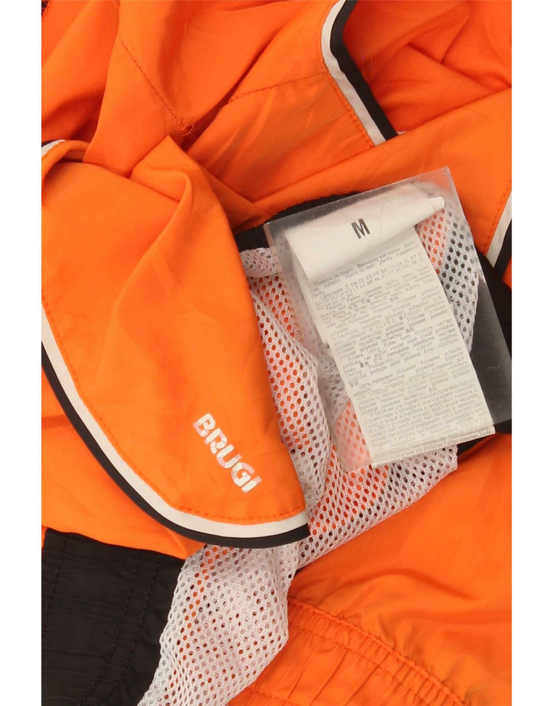 Shorts de natação masculino Brugi poliéster laranja médio