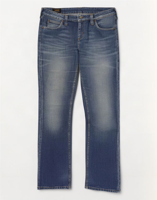 Lee Womens Jinx Bootcut Jeans W33 L33 Azul Algodão