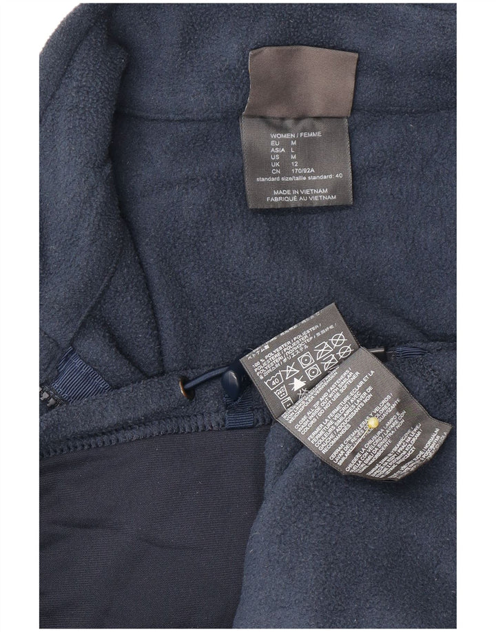 Jaqueta de lã feminina Jack Wolfskin Reino Unido 12 poliéster azul marinho médio