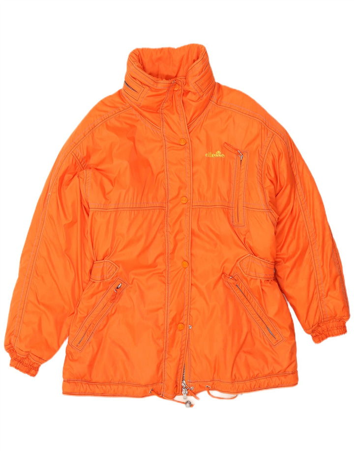 Ellesse Womens Loose Fit Ski Jacket UK 14 Grande Laranja Poliamida