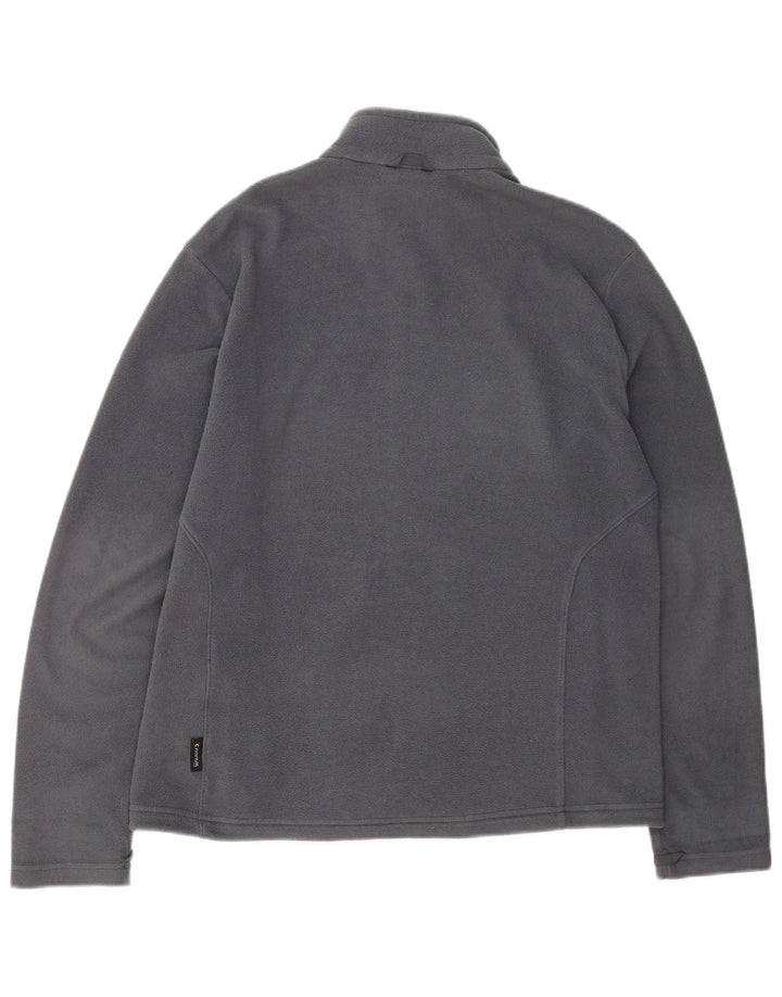 Jaqueta de lã masculina JACK WOLFSKIN Reino Unido 40 poliéster cinza grande