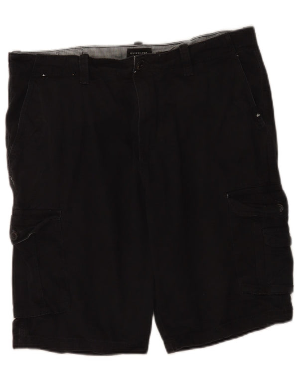 Quiksilver Mens Cargo Shorts W32 Large Black Cotton
