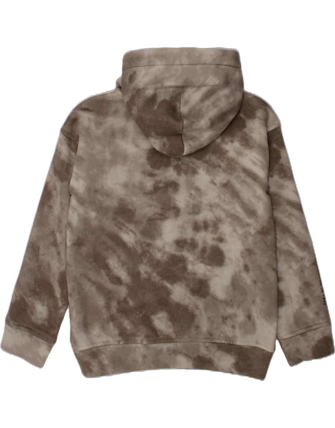 ABERCROMBIE & FITCH Girls Relaxed Fit Hoodie Jumper 7-8 Years Beige Vintage Abercrombie & Fitch and Second-Hand Abercrombie & Fitch from Messina Hembry 