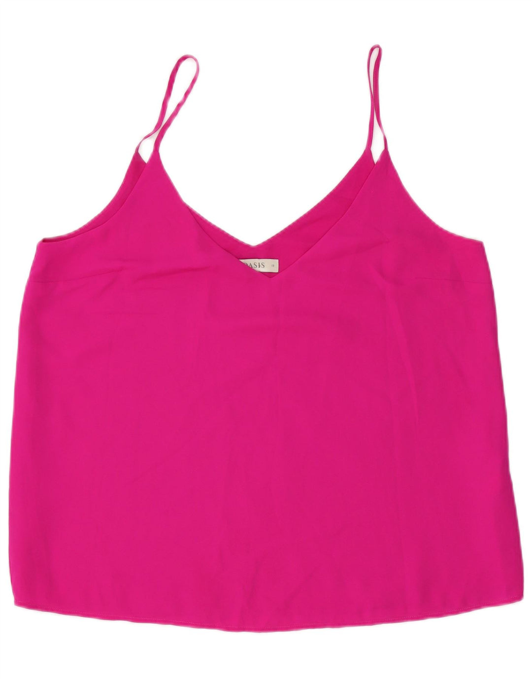 Top feminino Oasis Crop Cami UK 18 XL rosa poliéster