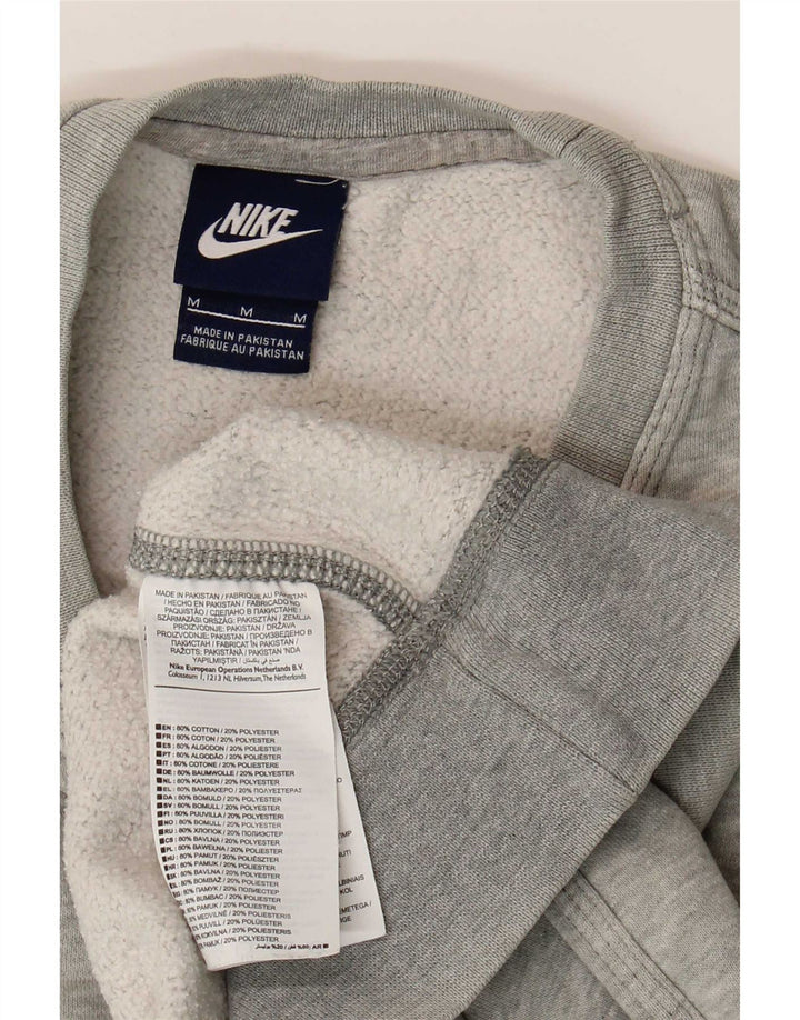 Nike Mens Moletom Jumper Médio Algodão Cinza