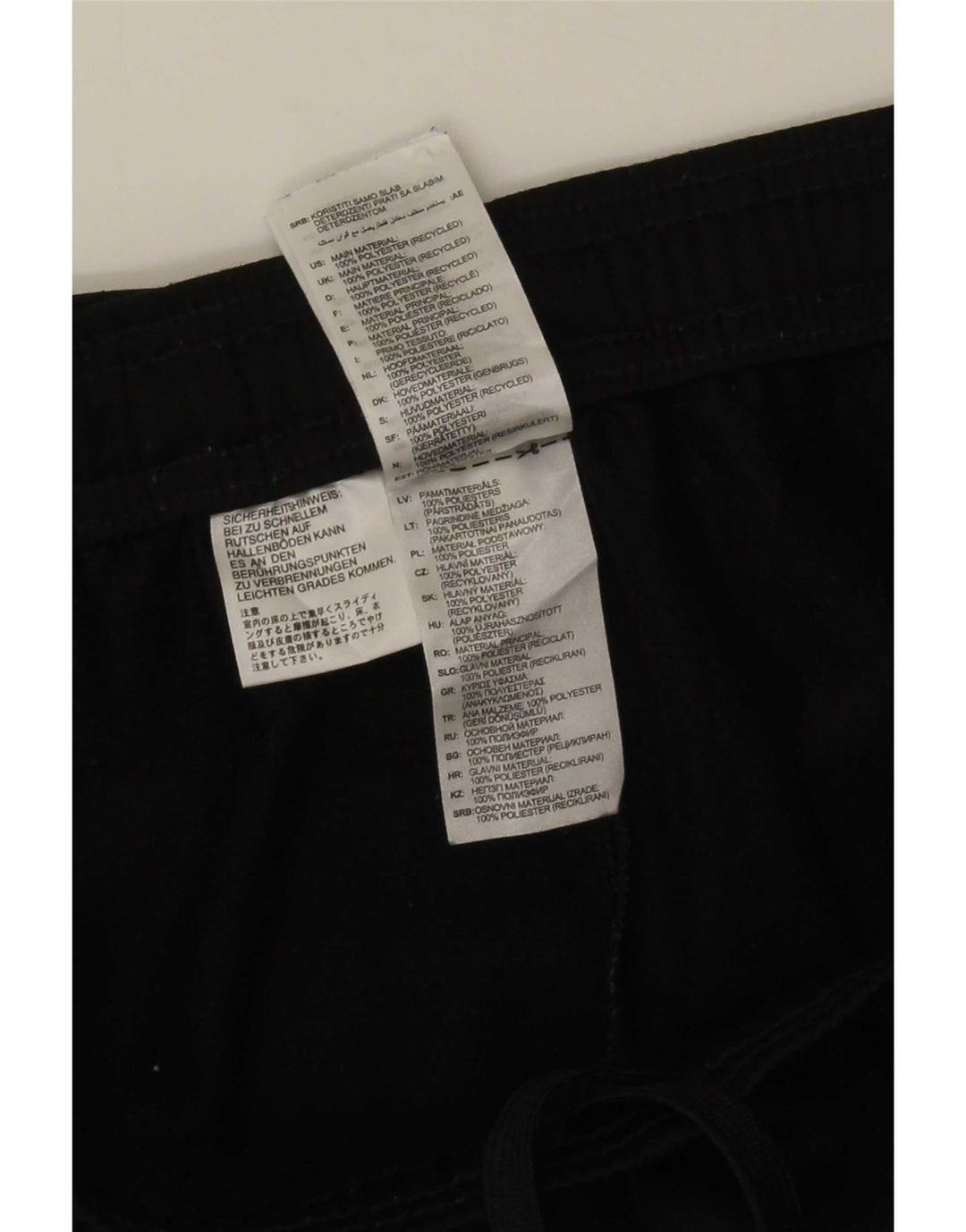 Adidas Mens Treino Calças Joggers Grande Poliéster Preto