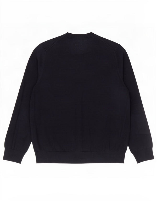 Suéter masculino Marks & Spencer com gola redonda XL algodão azul marinho