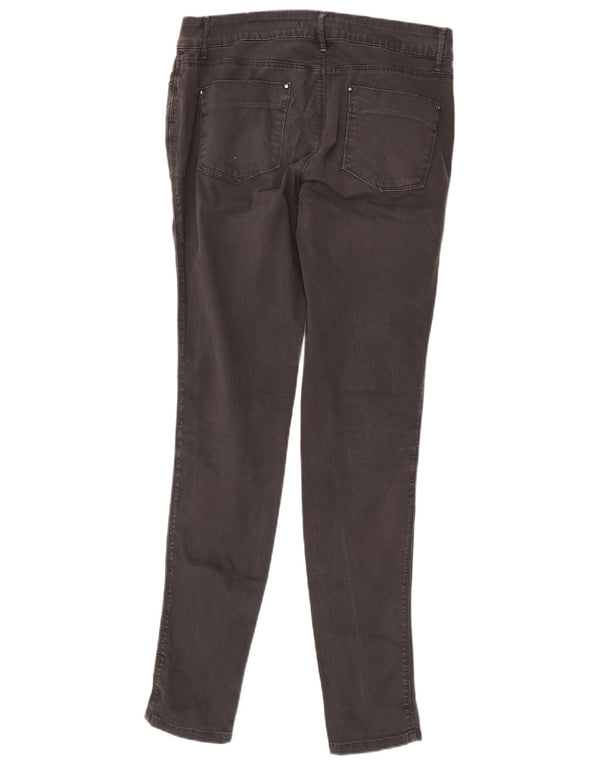 Calça feminina casual skinny Zara EU 42 grande W32 L32 algodão cinza