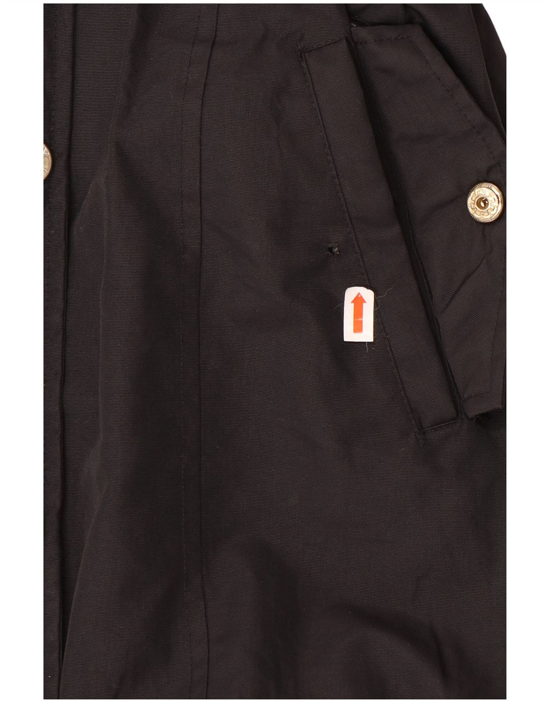 Jaqueta parka feminina com capuz Lipsy UK 8 poliéster preto pequeno