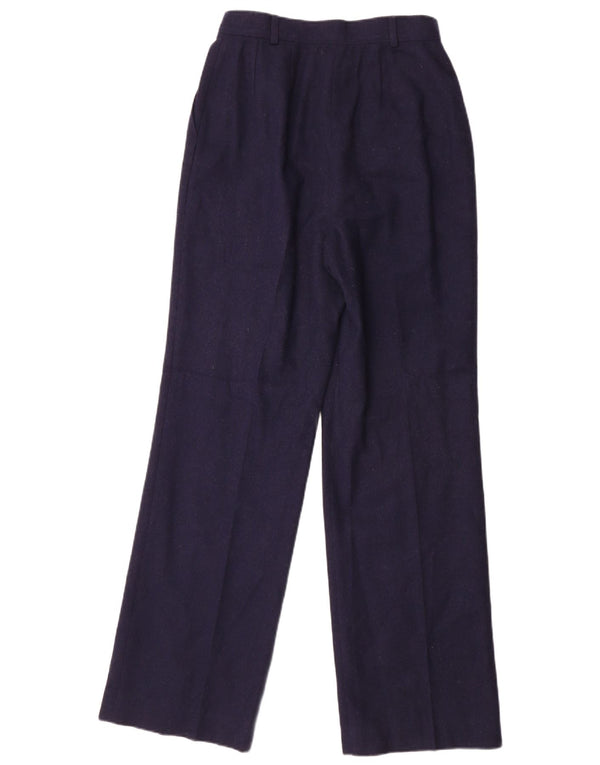 Calça Chino feminina Pendleton W26 L32 azul marinho lã virgem