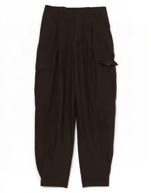 Calça cargo feminina Zara cintura alta pequena W26 L24 preta