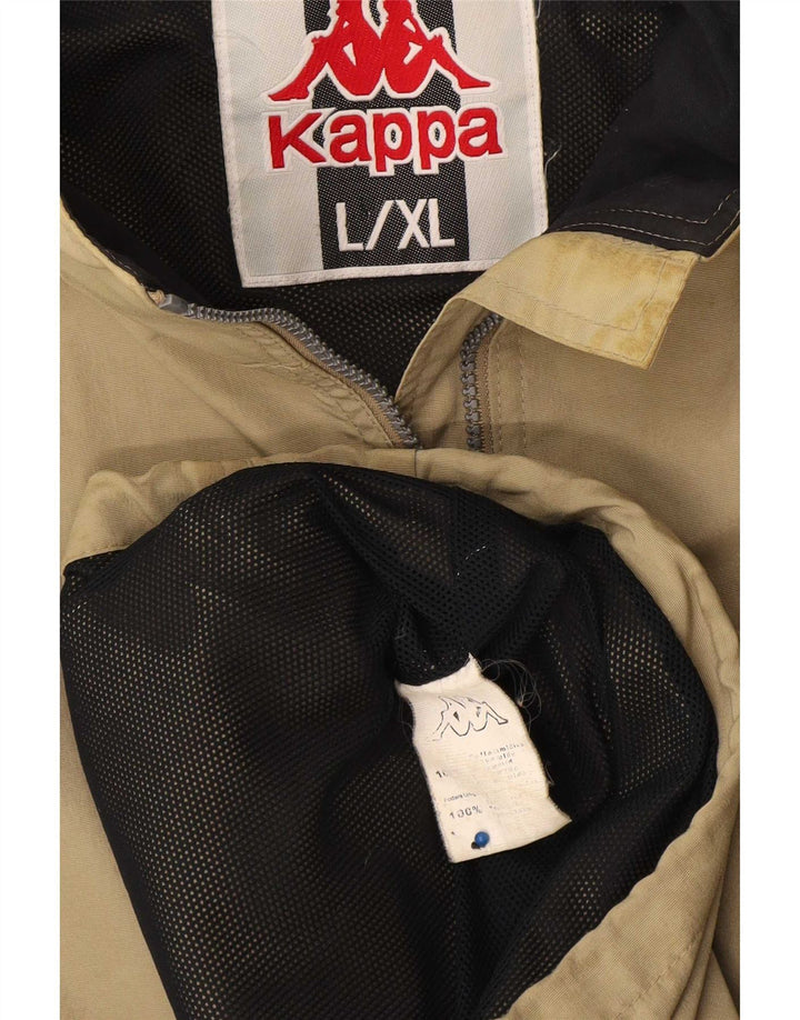 Jaqueta de chuva masculina Kappa UK 40 grande poliamida cáqui
