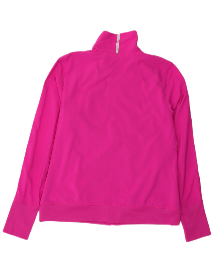 Fila Womens Tracksuit Top Jacket UK 16 Grande Poliéster Rosa