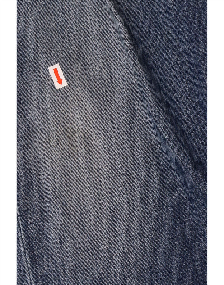LEVI'S Masculino 501 Straight Jeans W38 L34 Azul Algodão
