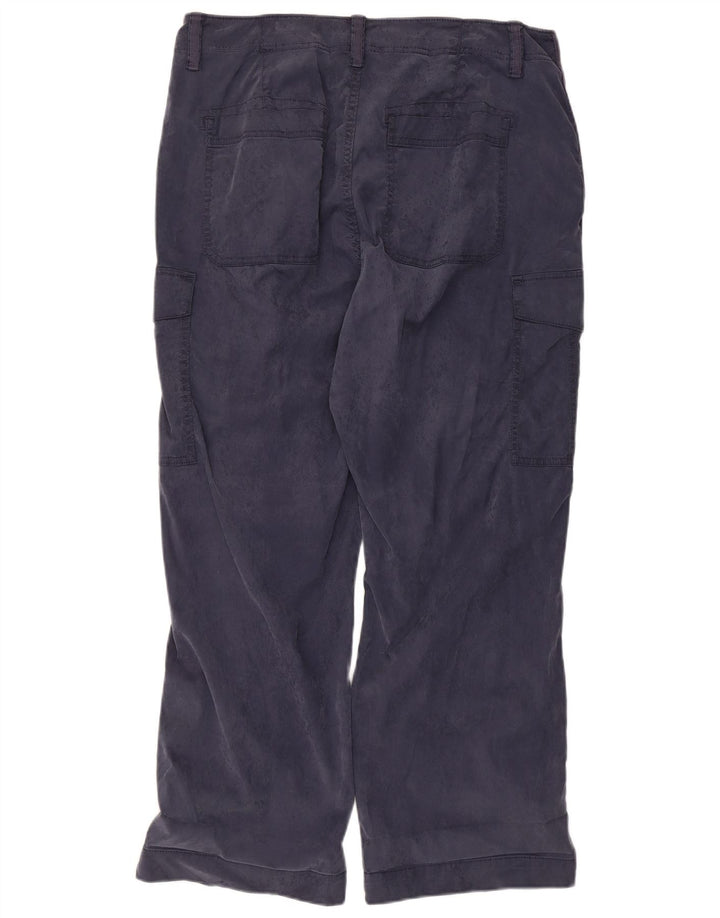 Calça cargo feminina Marks & Spencer US 16 grande W34 L27 azul marinho