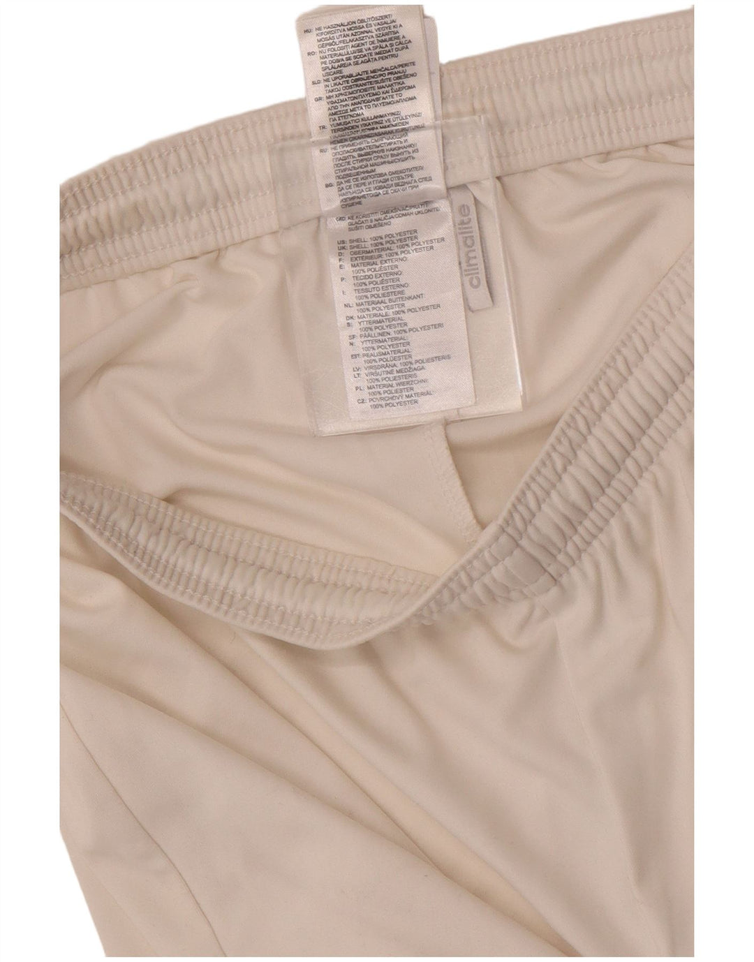 Adidas Mens Climalite Sport Shorts Pequeno Poliéster Branco