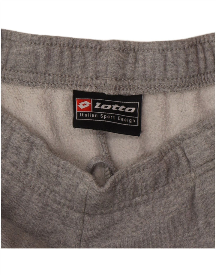 Calça de treino masculina LOTTO grande cinza manchada