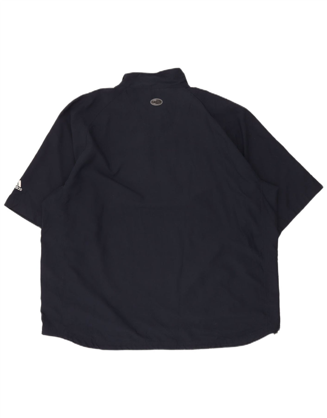 Adidas Mens Climacool Zip Neck Pullover Treino Top 2XL Azul Marinho Esportes