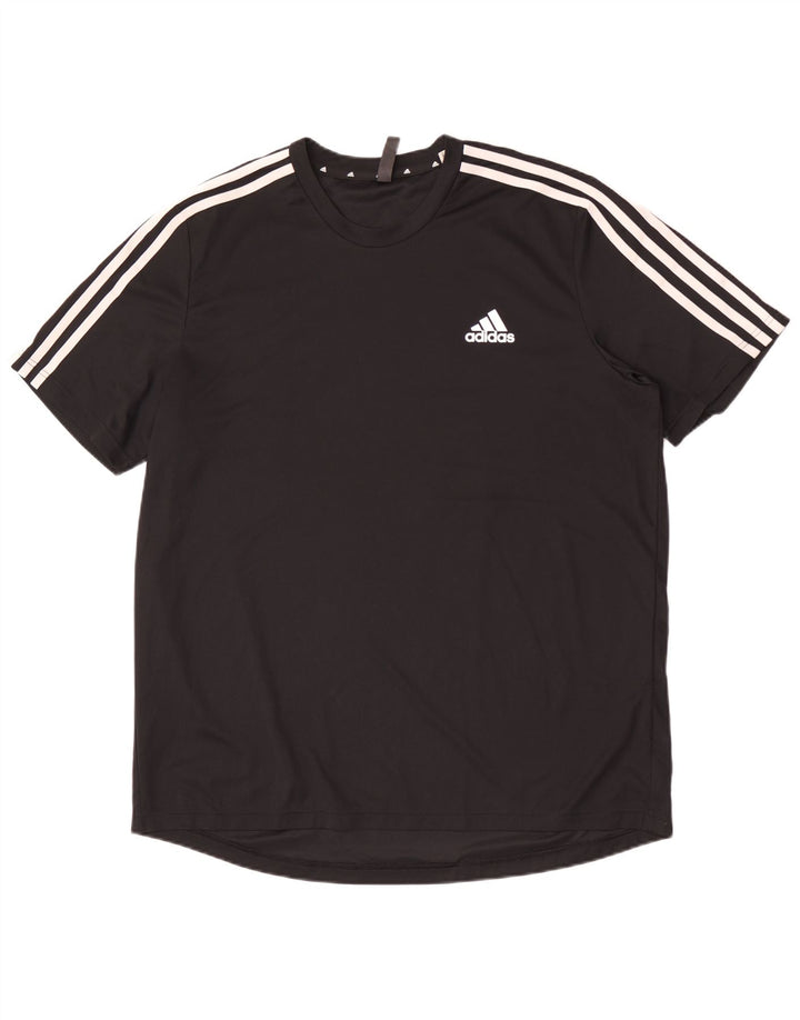 Adidas Mens Aeroready Camiseta Top XL Preto Poliéster