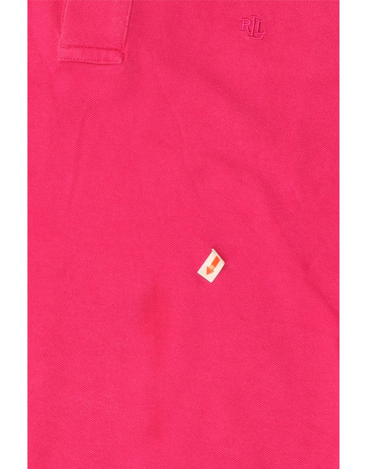 Polo feminino RALPH LAUREN Reino Unido 18 XL algodão rosa