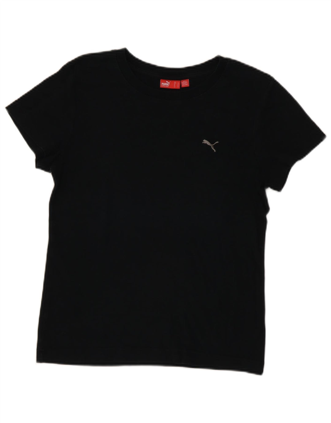 Camiseta feminina Puma UK 14 médio algodão preto