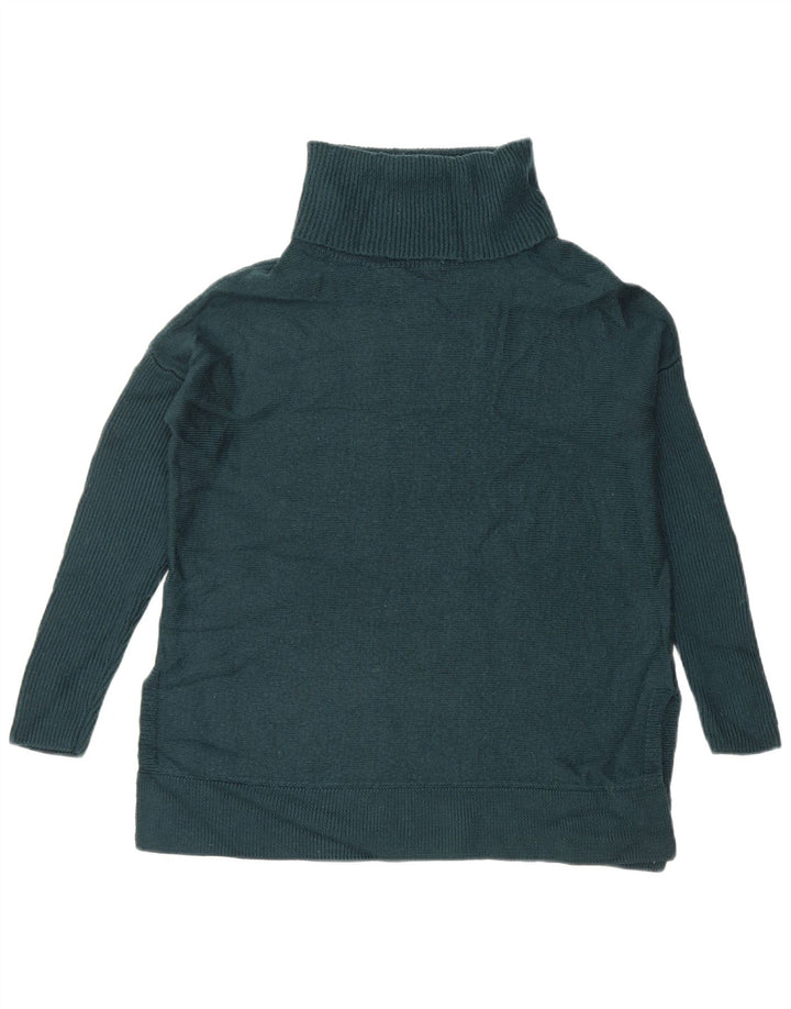 Suéter feminino Boden com gola alta e gola redonda, Reino Unido 6 XS, azul marinho, lã