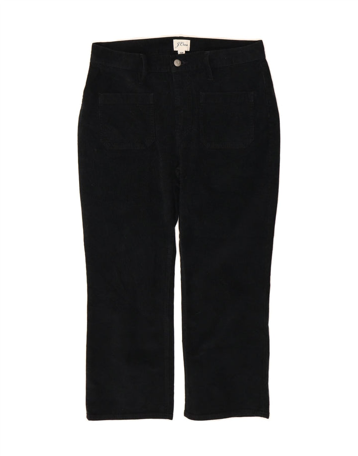 J. CREW Womens Crop Corduroy Trousers W30 L23 Black Cotton Vintage J. Crew and Second-Hand J. Crew from Messina Hembry 